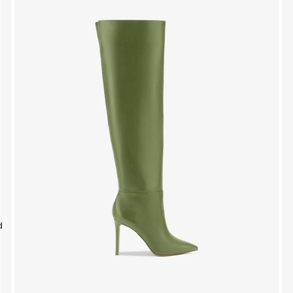 Larroude Shoes - Larroude x Jennifer Fisher Martini Green Over the Knee Boots Stiletto Heel
NWT
